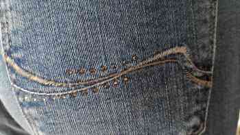 BRAX - Mary Crystal Blue Used Damen Jeans mit Swarovski Kristallen